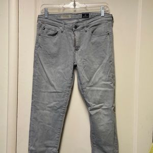 AG Stevie Ankle Gray Jeans sz 29